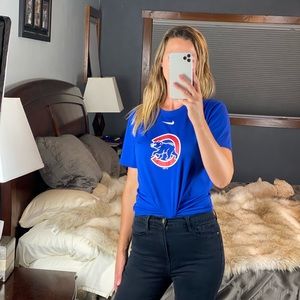 Nike Dri-Fit Chicago Cubs Crew Cut Short Sleeve T-Shirt, Small